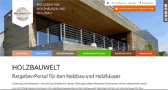 Desktop Screenshot of holzbauwelt.de