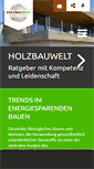 Mobile Screenshot of holzbauwelt.de
